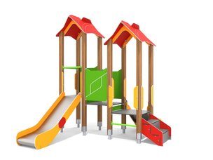 Set cu două turnuri pentru copii mici pentru loc de joacă - BGL-00804