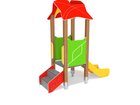 Căsuță cu tobogan pentru loc de joacă - BGL-00808 imagine 2