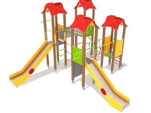 Set cu patru turnuri pentru loc de joacă - BGL-00814