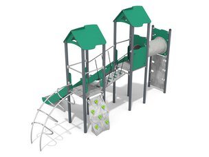 Set cu două turnuri pentru loc de joacă - BGL-1104 RECYCLED