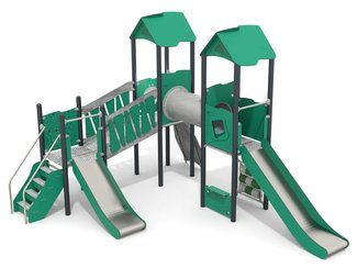 Set cu trei turnuri cu podeț pentru loc de joacă - BGL-1108 RECYCLED imagine principala