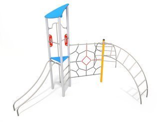 Turn cu plasă de frânghii și scară pentru loc de joacă - BGL-1111 imagine principala
