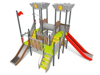 Set castel cu patru turnuri pentru loc de joacă - BGL-1163 imagine principala