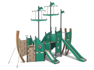 Set vapor din materiale reciclate pentru loc de joacă - BGL-1180 RECYCLED