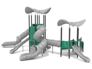 Set cu două turnuri pentru loc de joacă din materiale reciclate - BGL-1214 RECYCLED imagine principala