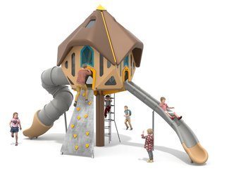 Turn cu tobogane și structură de frânghii - BGL-1434 imagine principala