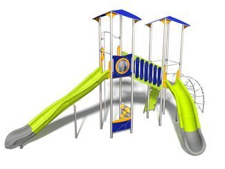 Tobogan scară bară pompieri pentru loc de joacă - BGL-1710 inox imagine principala