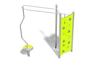Panou de cățărare cu carusel - BGL-1719 inox