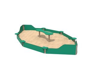 Groapă de nisip din materiale reciclate pentru loc de joacă - BGL-2006 RECYCLED imagine principala