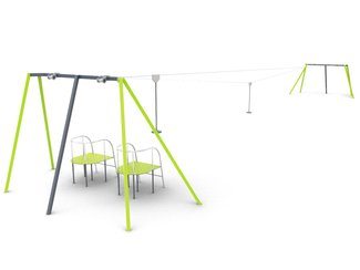 Tiroliană dublă pentru loc de joacă - BGL-4059 imagine principala