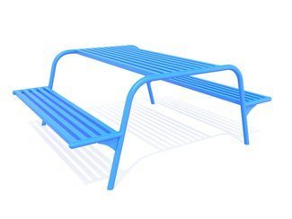 Masă de picnic cu bănci pentru loc de joacă și parc - BGL-6021 imagine principala