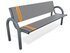 Bancă cu spătar pentru loc de joacă și parc - BGL-6028 miniatura 9