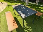 Masă de picnic cu bănci pentru loc de joacă și parc - BGL-6030 imagine 2