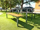 Masă de picnic cu bănci pentru loc de joacă și parc - BGL-6030 imagine 3