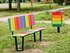 Bancă cu spătar pentru loc de joacă și parc - BGL-6033 miniatura 6