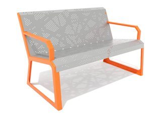 Bancă urbană tablă perforată - BGL-6103