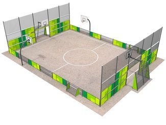 Teren de fotbal și baschet pentru loc de joacă - BGL-6401 imagine principala