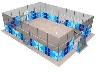 Teren de fotbal și baschet pentru loc de joacă - BGL-6403 imagine principala