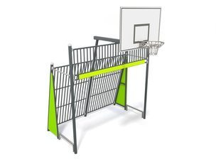 Poartă de fotbal cu coș de baschet pentru loc de joacă - BGL-6410