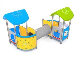 Set cu două turnuri cu tunel pentru loc de joacă - BGL-7118 imagine principala