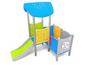 Căsuță cu tobogan pentru loc de joacă - BGL-7119