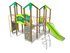 Set cu trei turnuri cu tobogan pentru loc de joacă - BGL-8021 miniatura 7