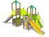 Set turnuri cu podeț și tobogan pentru loc de joacă - BGL-8026 miniatura 1