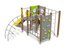 Structură de cățărare tip junglă cu tobogan pentru loc de joacă - BGL-8067 miniatura 3