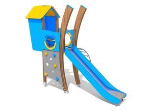 Tobogan cu căsuță pentru loc de joacă - BGL-8075