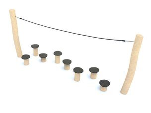 Ciupercuțe pentru sărituri și echilibru cu frânghie pentru loc de joacă - BGL-8116