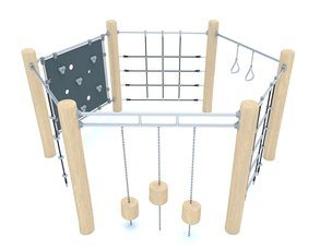 Structură tip junglă din salcâm pentru loc de joacă - BGL-8155