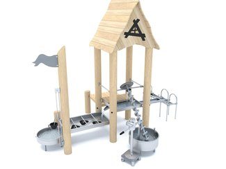 Fabrică de apă - construcție din lemn pentru loc de joacă - BGL-8189 imagine principala