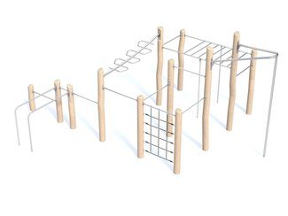 Set complet de scări și pereți Street Workout - BGL-8215 imagine principala