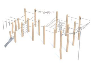 Set mare din salcâm Street Workout - BGL-8218 imagine principala