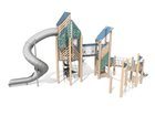 Turnuri din lemn de salcâm cu tobogane pentru loc de joacă - BGL-8355 imagine 2