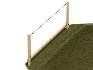 Traseu de aventură structură de frânghii din salcâm pentru pantă - BGL-8406 imagine principala