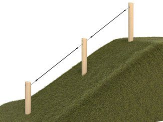 Traseu de aventură structură de frânghii din salcâm pentru pantă - BGL-8408 imagine principala