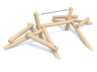 Cursă cu obstacole din salcâm pentru loc de joacă - BGL-8413 imagine principala