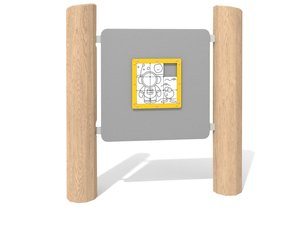 Panou educațional puzzle din salcâm - BGL-8432