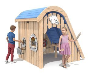 Brutărie - căsuță pentru loc de joacă din salcâm - BGL-8454 imagine principala