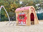 Pompieri - căsuță pentru loc de joacă din salcâm - BGL-8458 imagine 2