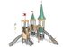 Castel cu trei turnuri pentru loc de joacă cu tobogane - BGL-8615 miniatura 1