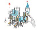 Castel cu două turnuri pentru loc de joacă cu tobogane - BGL-8618 imagine 5