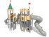 Castel cu două turnuri pentru loc de joacă cu tobogane - BGL-8618 miniatura 3