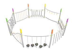 Structură de frânghii pentru loc de joacă - BGL-9076