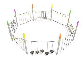 Structură de frânghii pentru loc de joacă - BGL-9076 imagine principala
