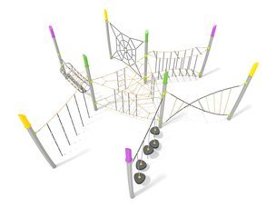 Structură mare de frânghii pentru loc de joacă - BGL-9080