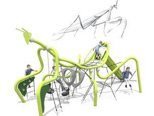 Cursă cu obstacole mare pentru loc de joacă - BGL-9301