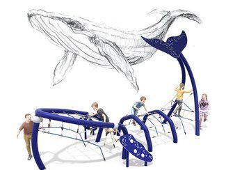 Structură de frânghii Balenă pentru loc de joacă - BGL-9304 imagine principala