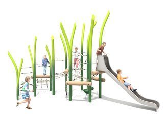 Set de aventură ierburi cu tobogan pentru loc de joacă - BGL-9402 imagine principala